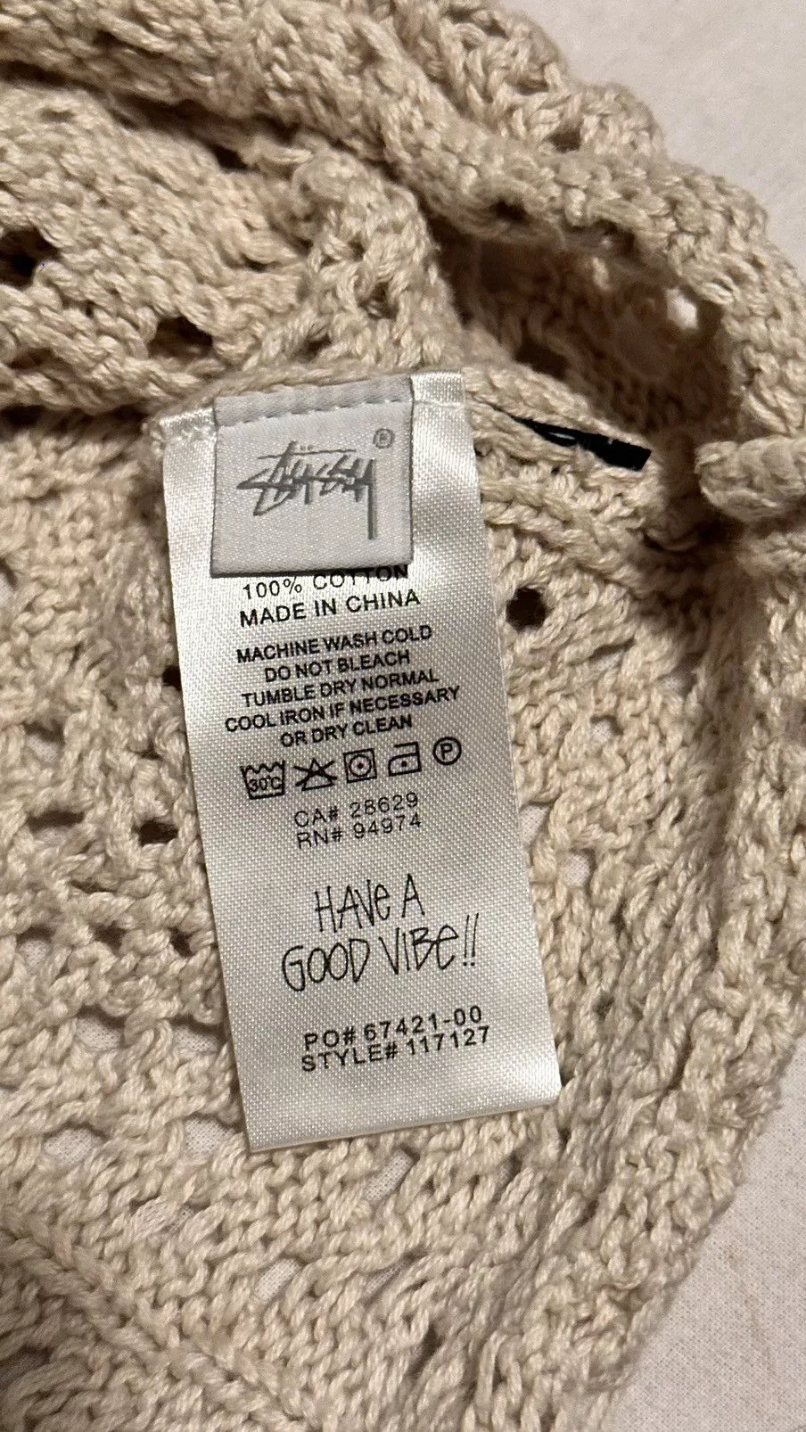 Stussy Shirts Button Ups Stussy Crochet Button up White