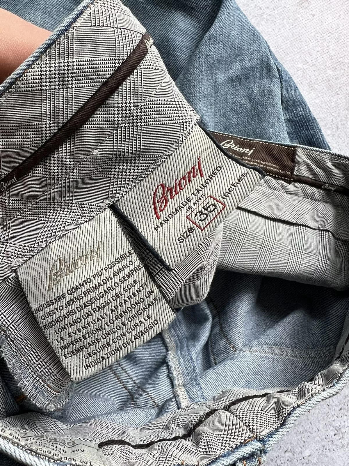 Brioni Denim Collection Livigno Pants Blue