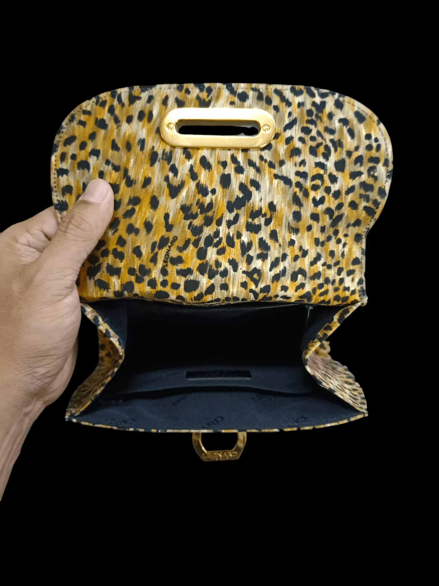 Leonard Paris Handle Bags LEONARD PARIS LEOPARD HANDCARRY Multi