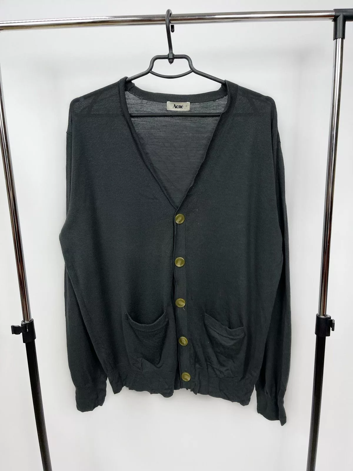 Acne Studios Sweaters Knitwear Acne Studios Cardigan Sweater Size S Grey 100% Wool Gray