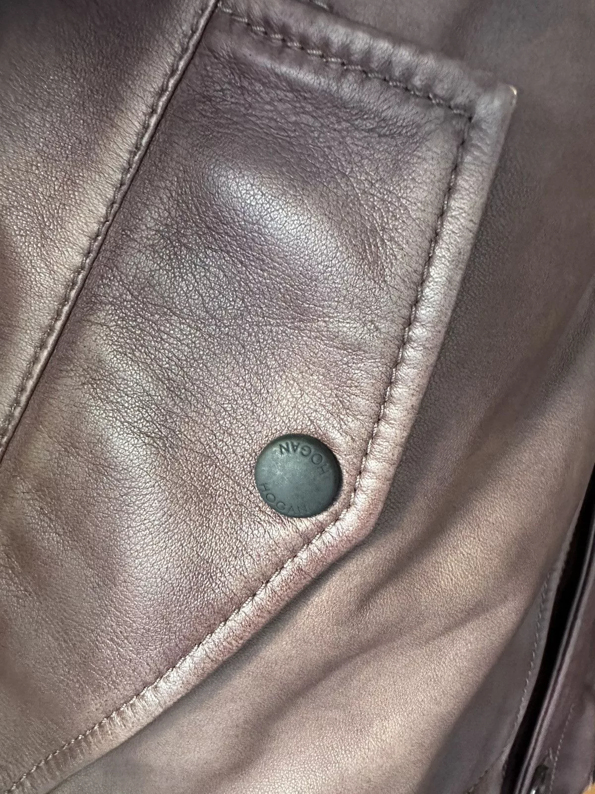 Hogan Leather Jackets Hogan Leather Jacket Brown