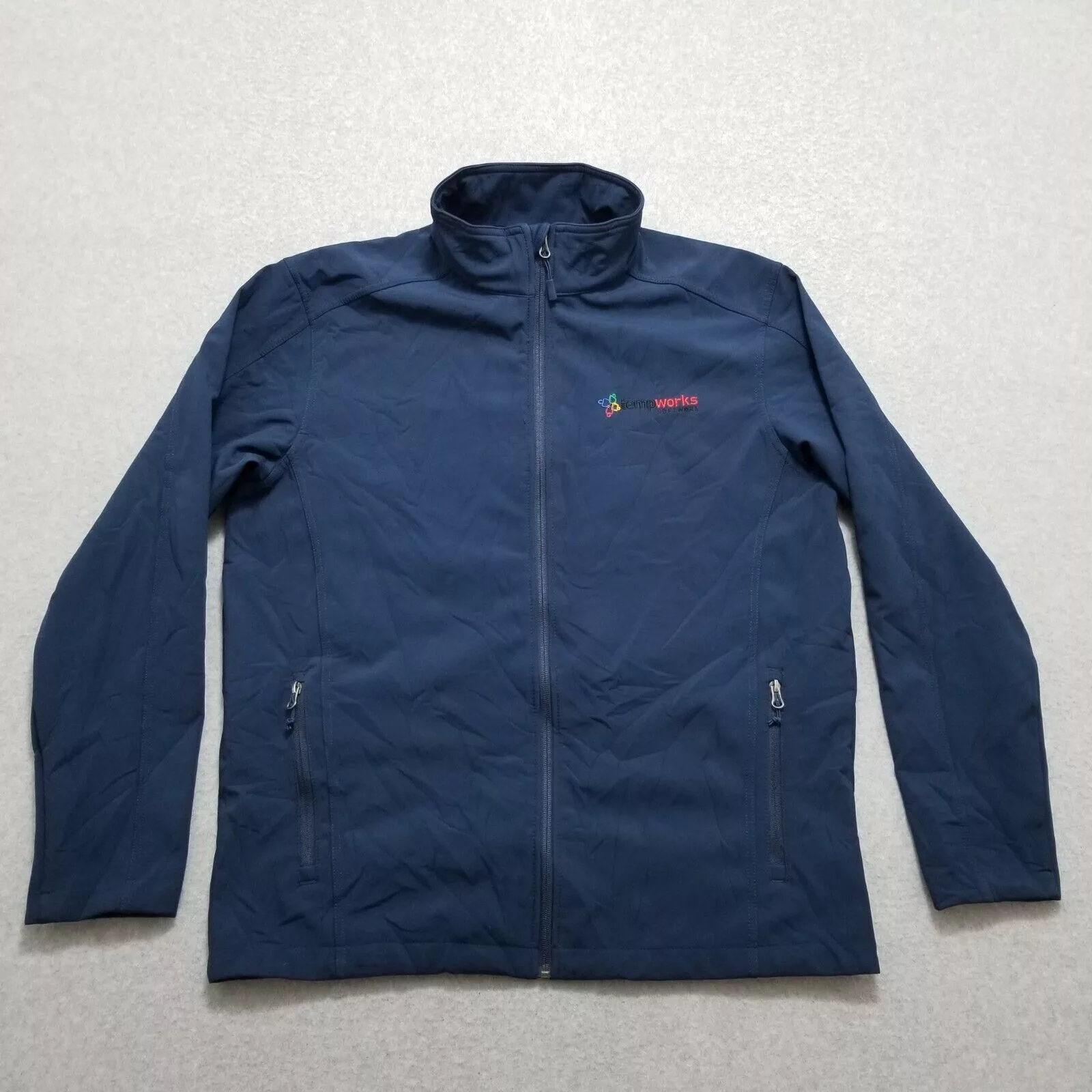 Port Authority Light Jackets Port Authority Jacket Mens Large Full Zip Lightweight Blue