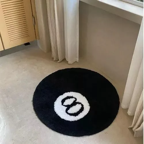 Other Miscellaneous Other Ball 8 Carpet Soft Tufted Rug Black