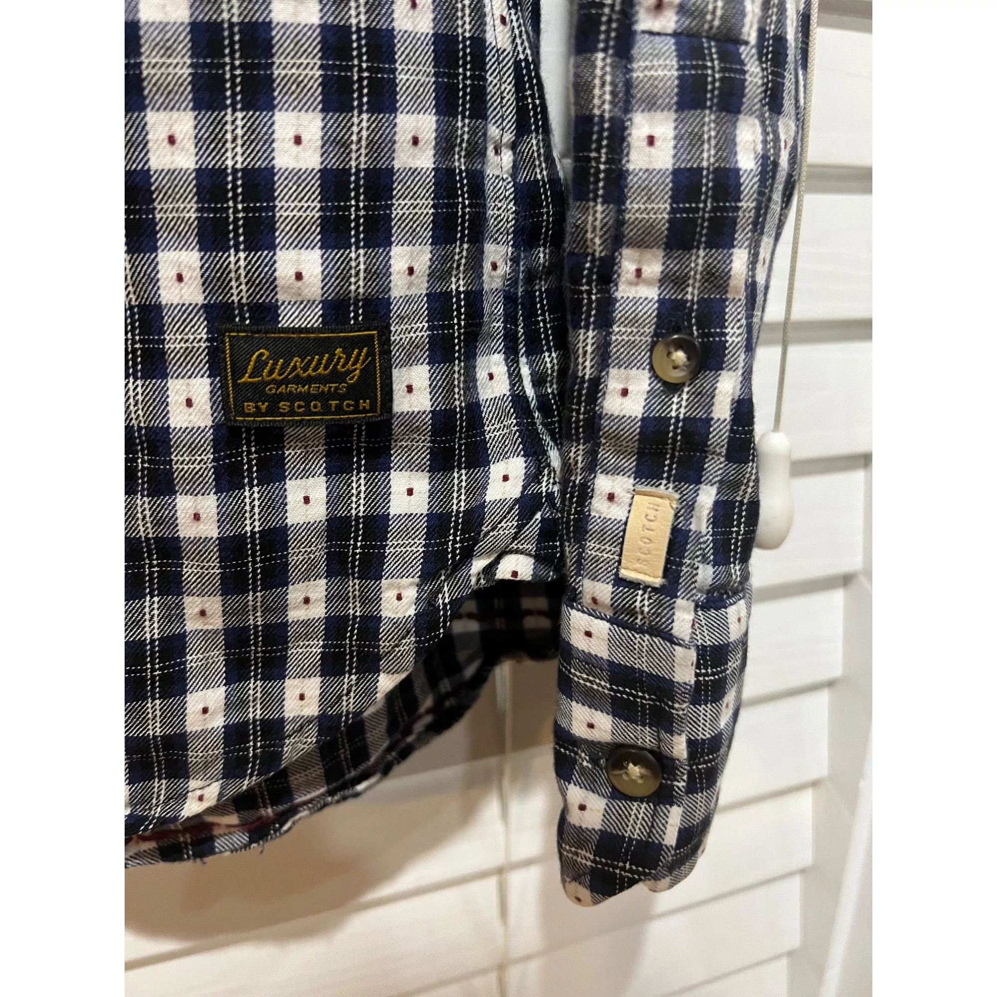 Scotch & Soda Shirts Button Ups Scotch & Soda Button Up Shirt - Size L White