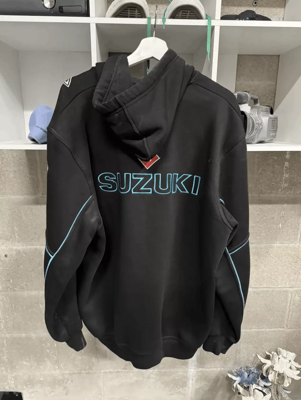 Vintage Light Jackets Vintage Racing Suzuki Zip Black