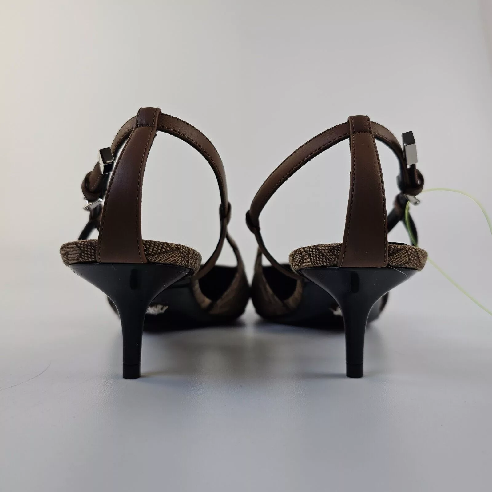Versace Heels Versace Greca 45mm Beige Slingback Pumps New