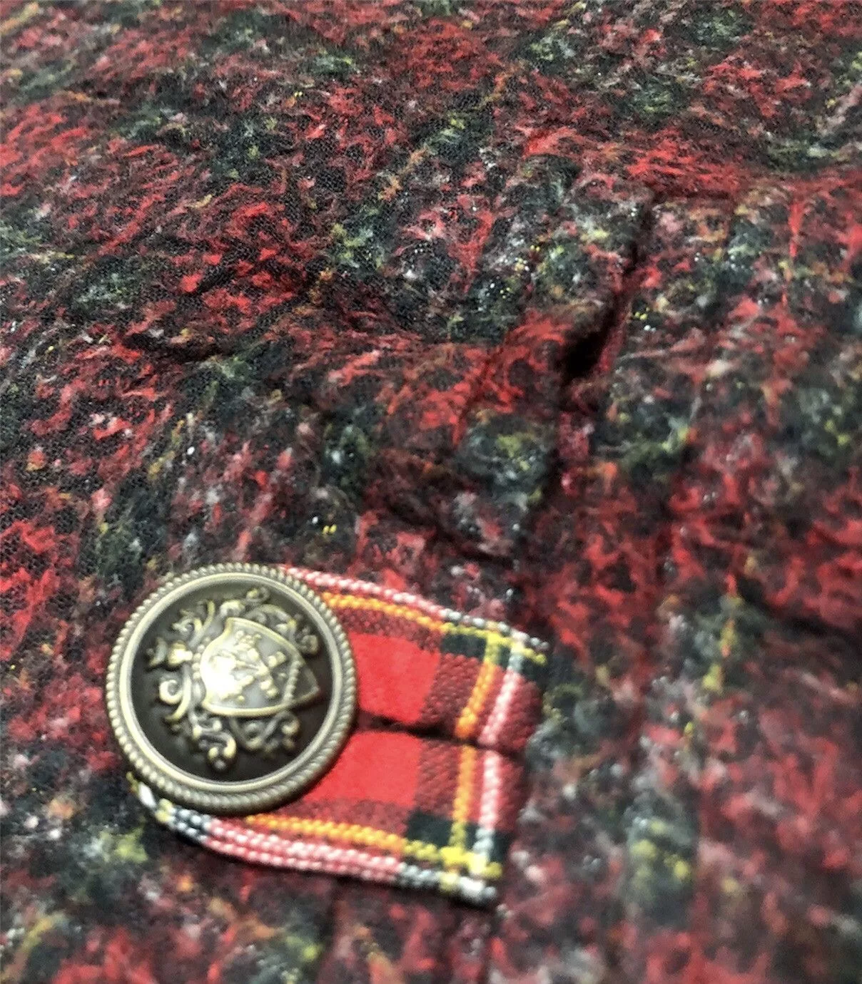 Designer Jackets Designer Pride Cape Jacket Red Tartan