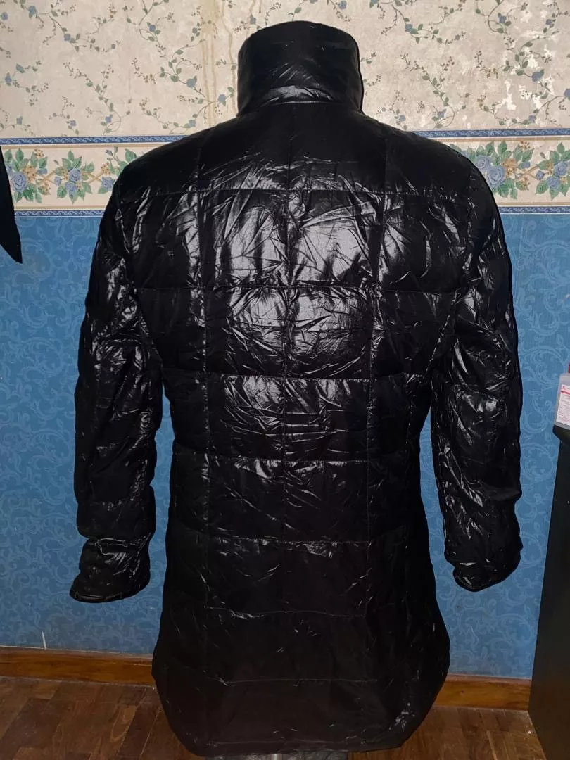 Moncler Down Jackets Moncler Long Down Puffer Jacket Black