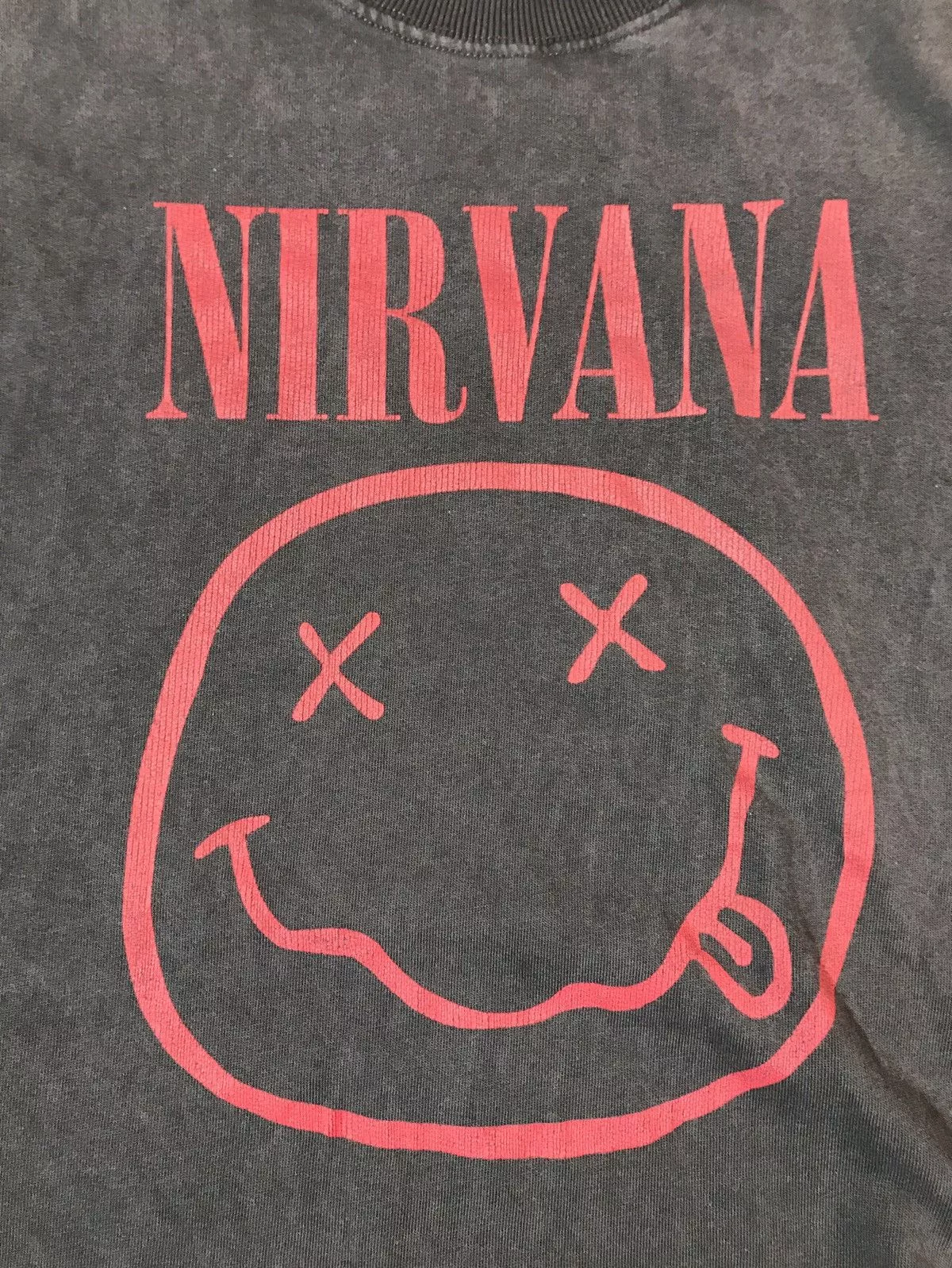 Nirvana Sweatshirts Hoodies Nirvana × Vintage Nirvana vintage sweatshirt Smiley Multi Streetwear