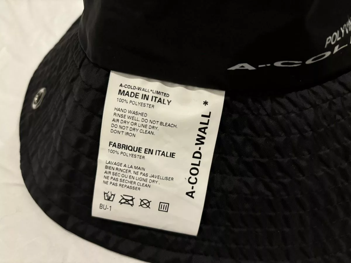 A-COLD-WALL* Hats A-COLD-WALL* A cold wall black bucket hat