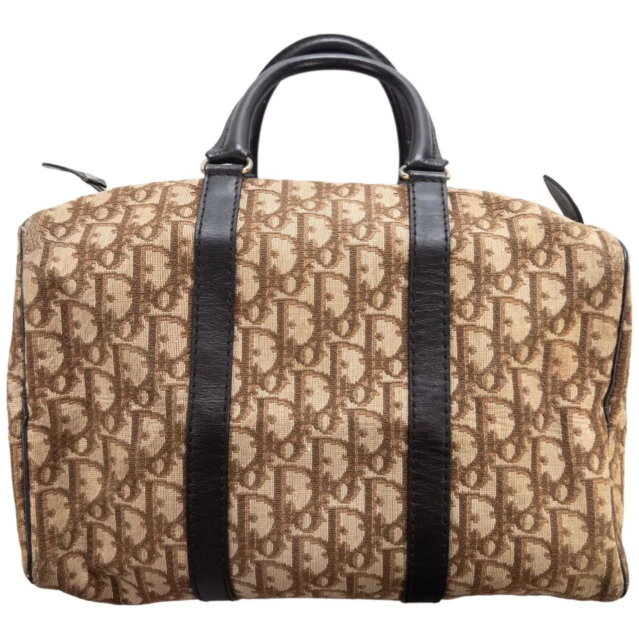 Dior Handle Bags Vintage Dior Monogram Handbag Brown