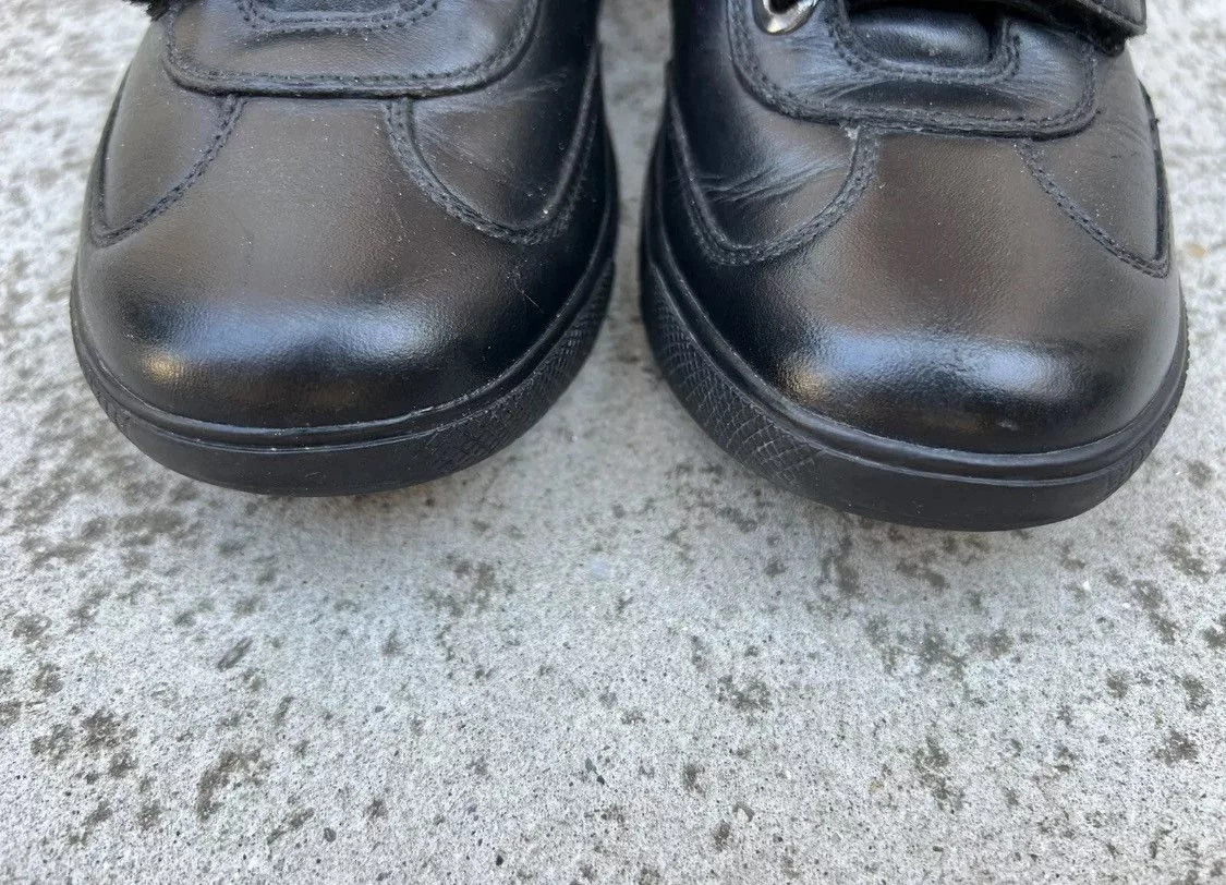 Prada Low Top Sneakers Authentic💫Prada💫2 Strap Leather Sneaker (4P 1317) Black