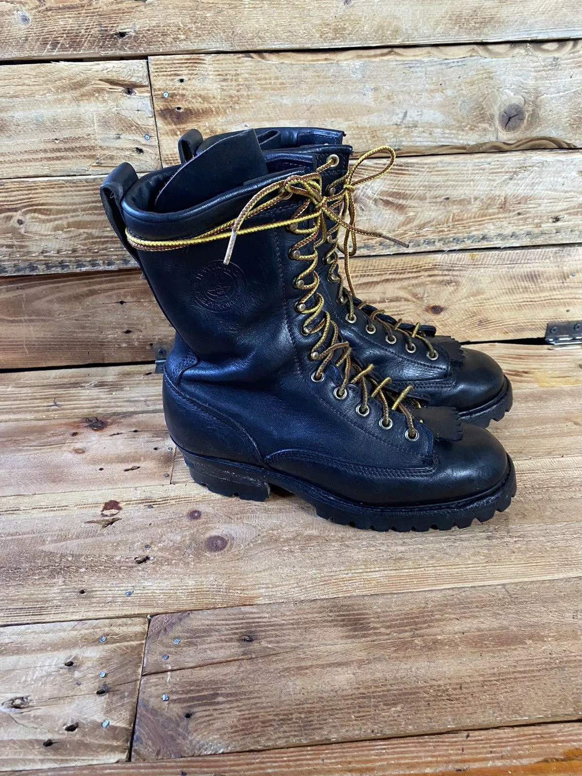 White's Boots Boots White's Boots Hathorne explorer logger,smoke jumper black leather boots7D