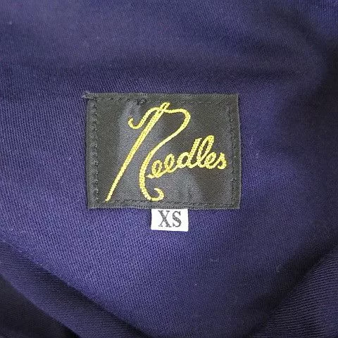 Needles Cropped Pants String Fatigue Cotton Navy Blue