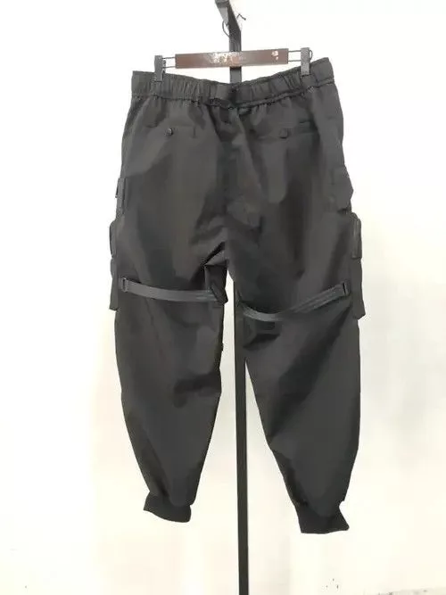Designer Sweatpants Joggers Designer Cargo Pants Techwear Black Avant-Garde