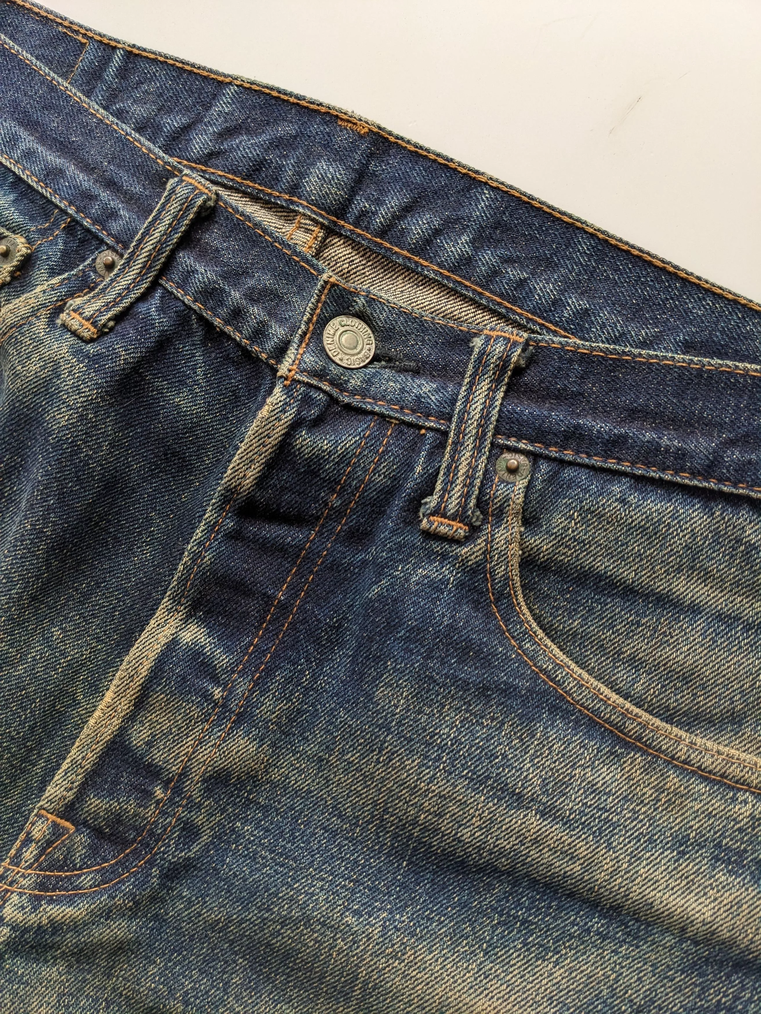 Denime Denim Vintage DENIME distressed rusty selvedge Multi