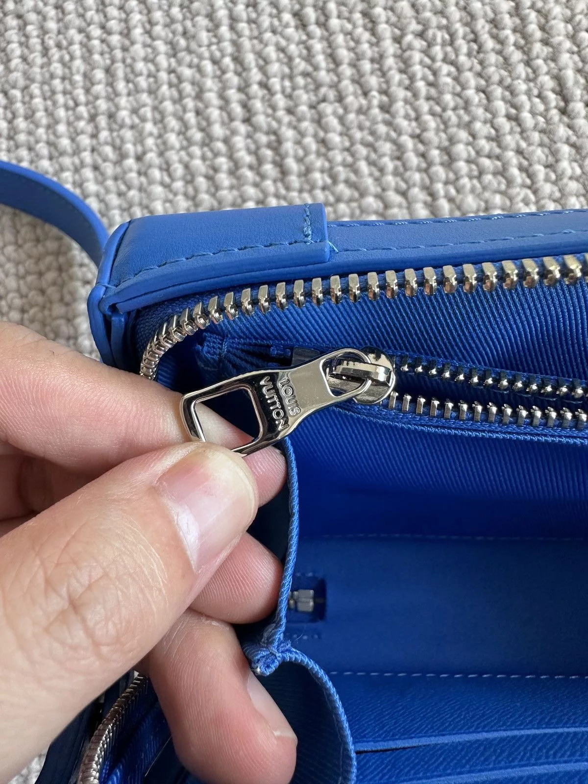 Louis Vuitton Bags Luggage Louis Vuitton Cloud Soft Trunk Wallet Blue