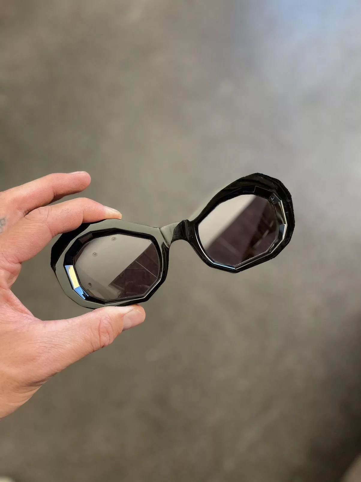 Amiri Sunglasses AMIRI Honeycomb sunglasses RUNWAY samples Black