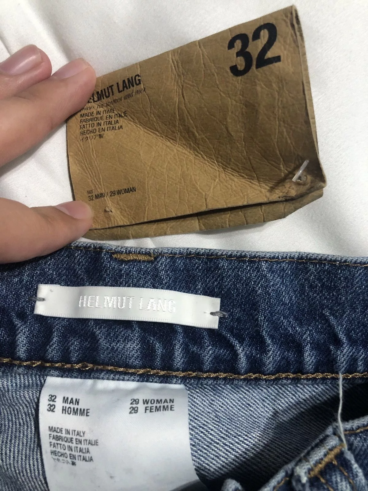 Helmut Lang Denim Helmut Lang Straight Leg Jeans Blue