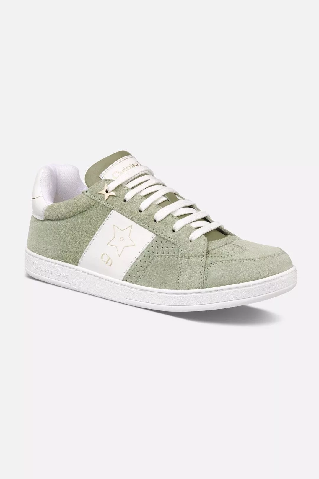 Dior Low Top Sneakers Dior os11x0624 Sneaker Green Suede White Calfskin Green & White Multi