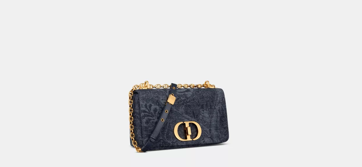 Dior Shoulder Bags o1w1db10624 Size: OS / Medium Dior Caro Bag in Denim Blue