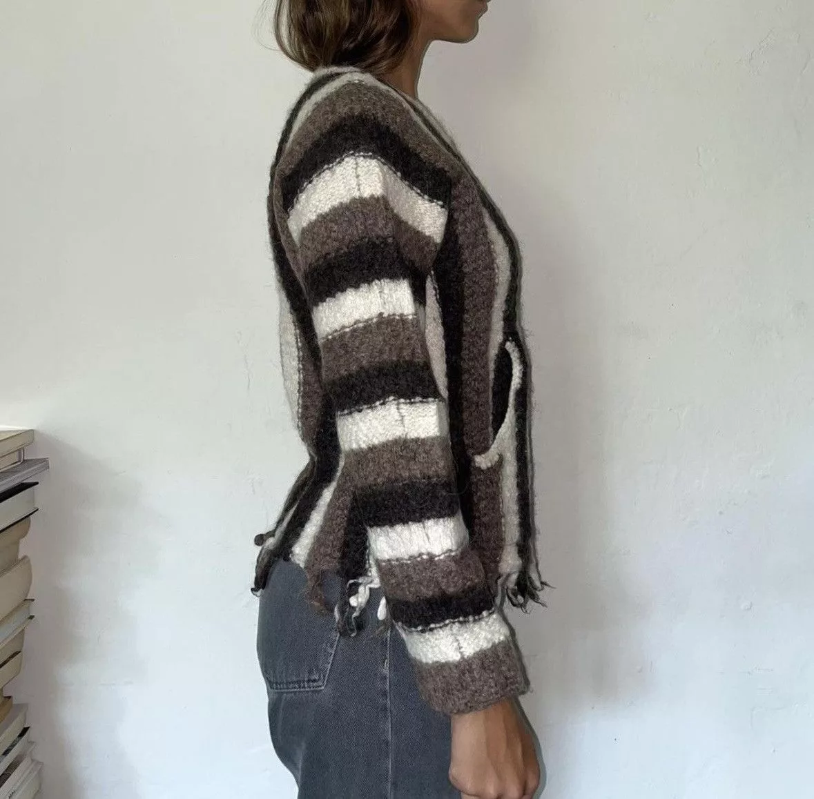 Other Sweaters Other Raquel Allegra Striped Wool Pullover Multi