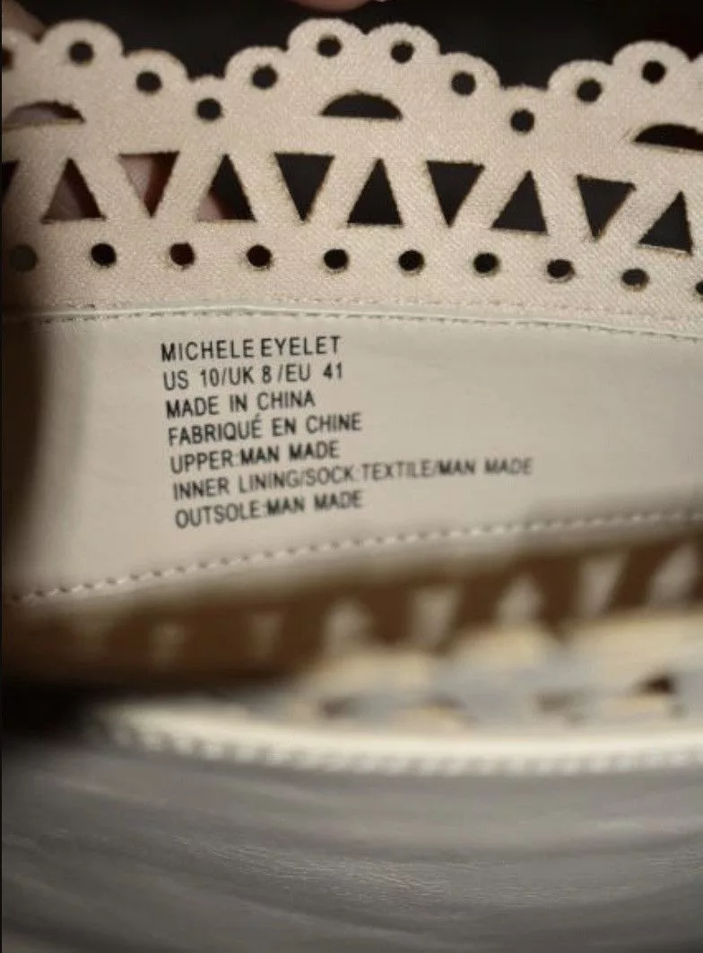 Other Boots Other NEW Michele Eyelet White Heeled Pointed Toe Boots Size 10
