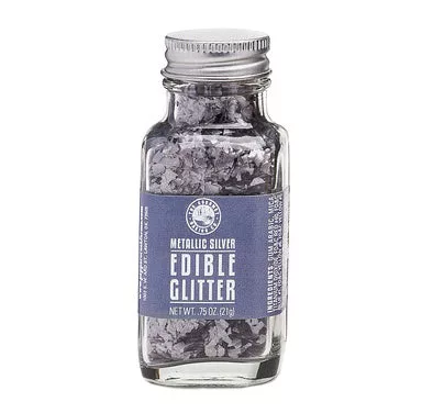 Metallic Silver Edible Glitter