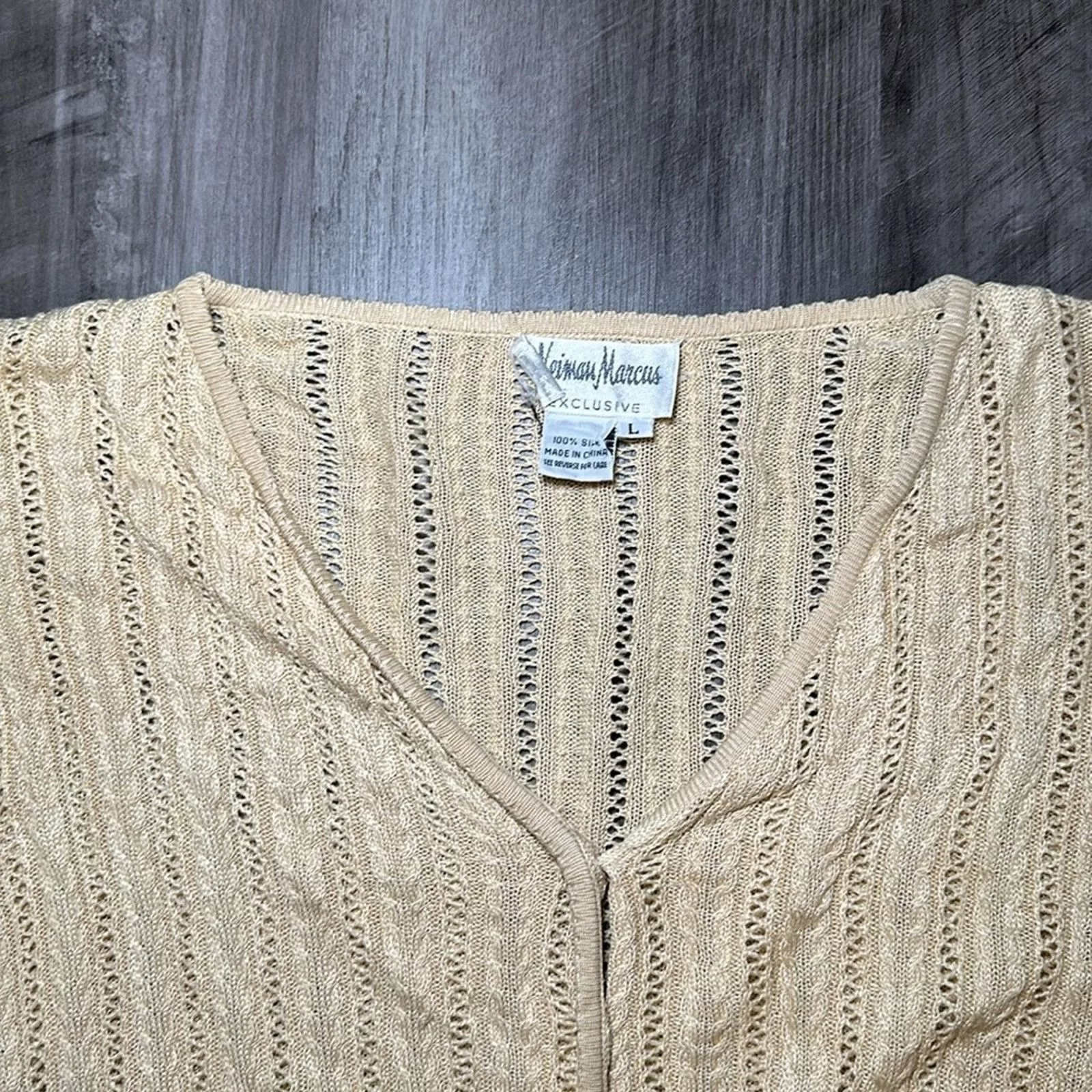 Neiman Marcus Blouses Neiman Marcus Exclusive Silk Blouse - Large Gold