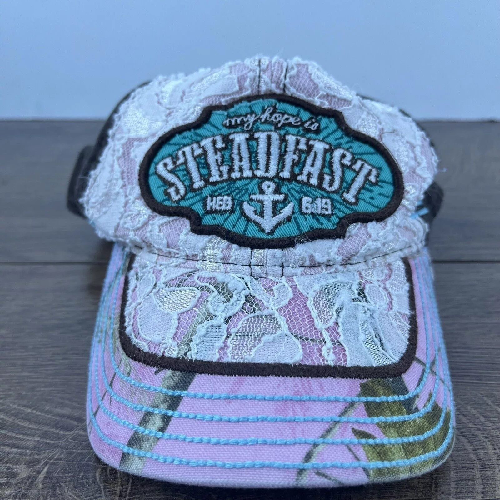 Other Hats Other Steadfast Hat My Hope is Steadfast Pink Cap Adjustable Pink