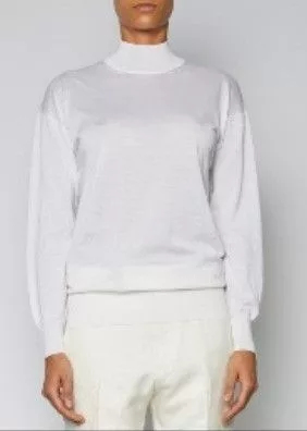 Tom Ford Sweaters Tom Ford o1loc1c0724 MAK975 High Neck Knitwear in White