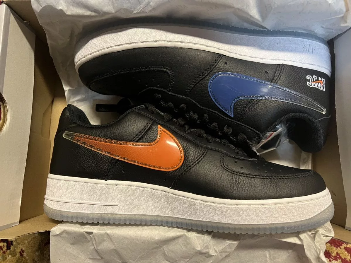 Kith Low Top Sneakers Kith × NBA × Nike Nike Air Force kith one Knicks Black