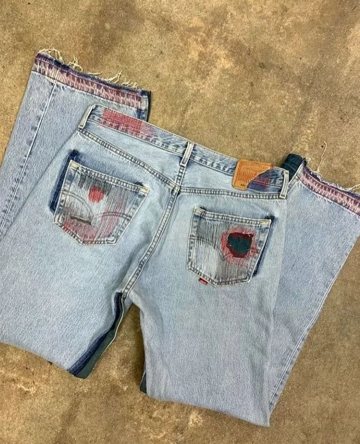 Other Denim Other PROJECT CAPRI SIZE34 RED RUM JEANS Blue