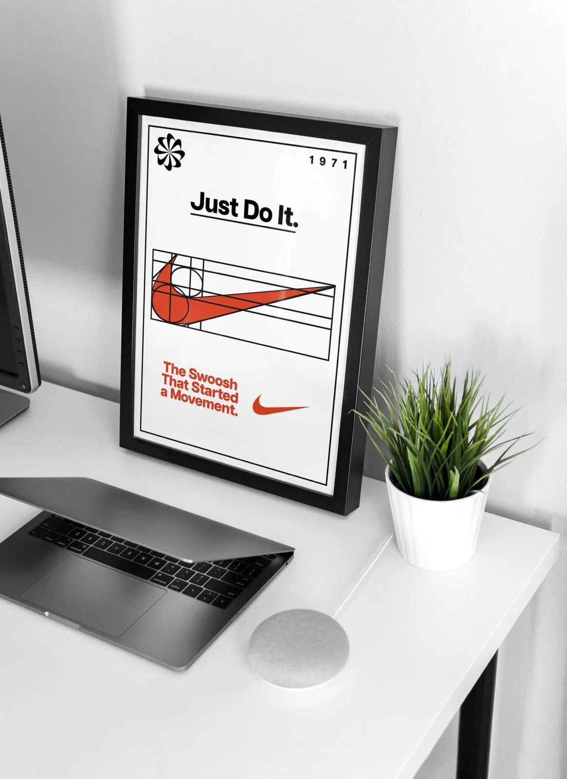 Other Miscellaneous Other Nike Swoosh Just Do It Poster Orange