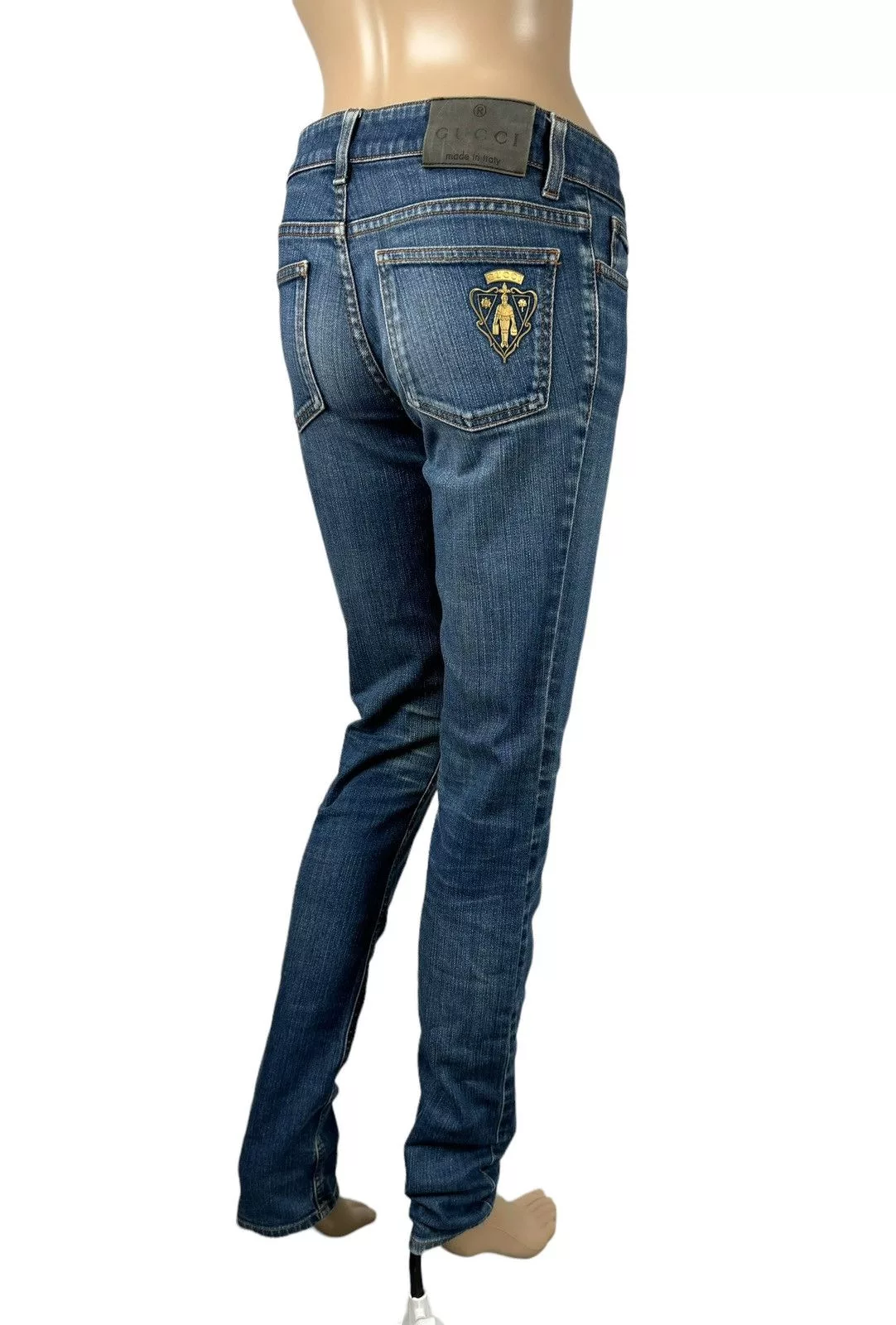 Gucci Jeans Gucci × Tom Ford × Vintage 00s Gucci Tom Ford Era Blue Jeans Big Logo size 38