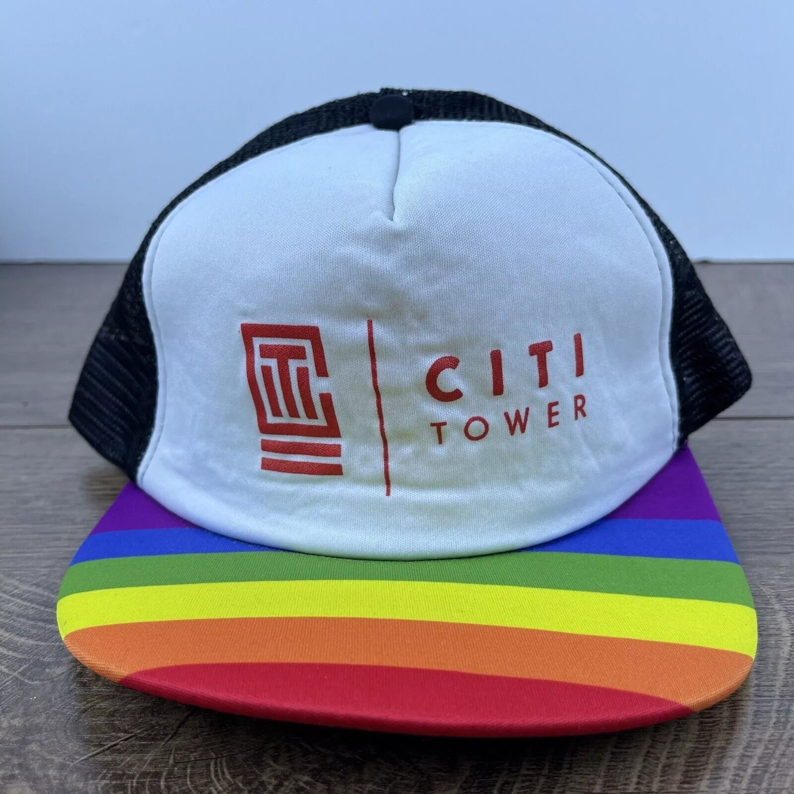 Other Hats Other Citi Tower Snapback Hat Pride White Hat Adjustable White Adu