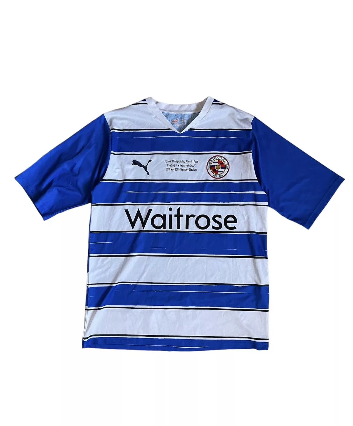 Puma Jerseys Puma × Vintage Vintage Puma Reading FC 2011 final gaming jersey rare Blue