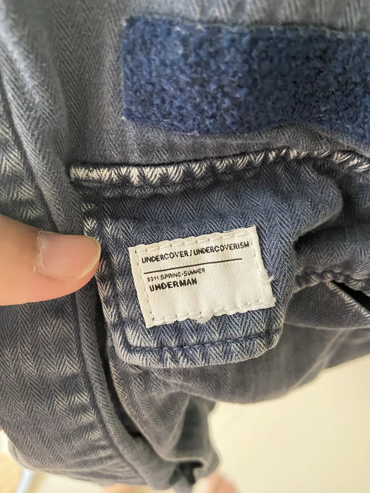 Undercover Shirts Button Ups Undercover underman ss11 chore shirt Blue