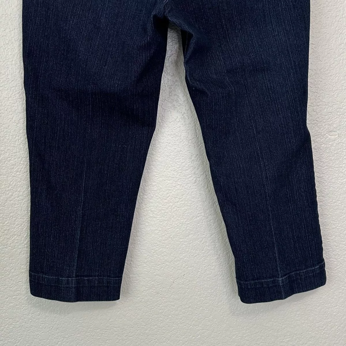 Other Pants Other Soft Surroundings Blue Denim Stretch Capri Pull-On Pants