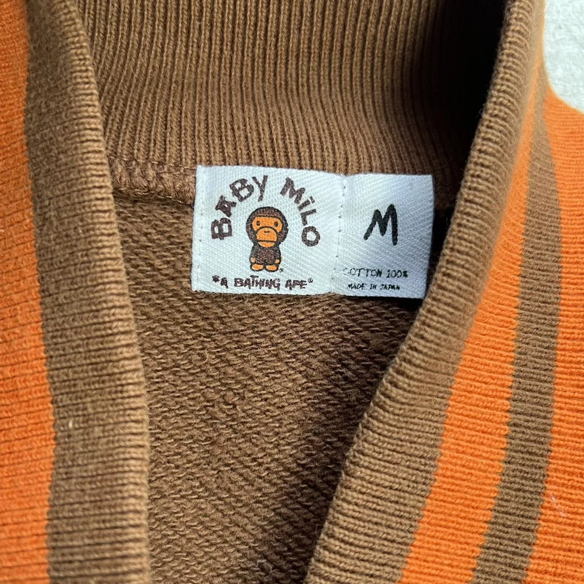 Bape Bombers Baby Milo Bape Star Virsity Jacket Brown