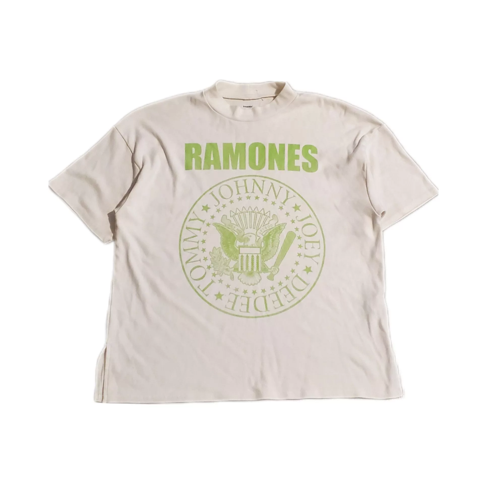 Vintage Crop Tops Vintage Ramones Crop Top T-Shirt White