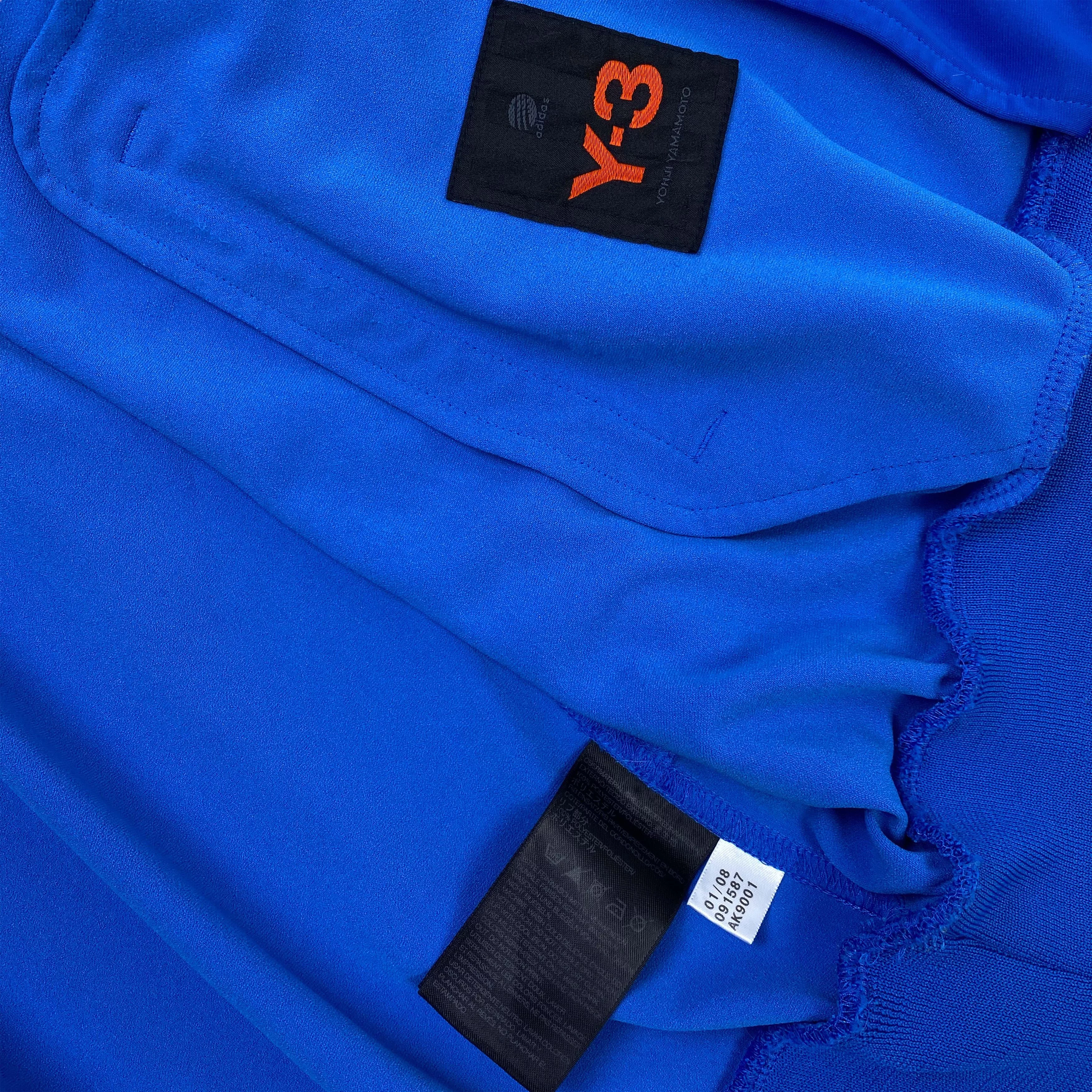 Adidas Light Jackets Adidas × Y-3 × Yohji Yamamoto Adidas Y-3 Yohji Yamamoto Track Jacket 2008 Blue