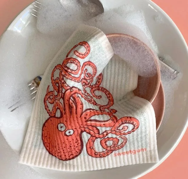 Octopus Swedish Dishcloth