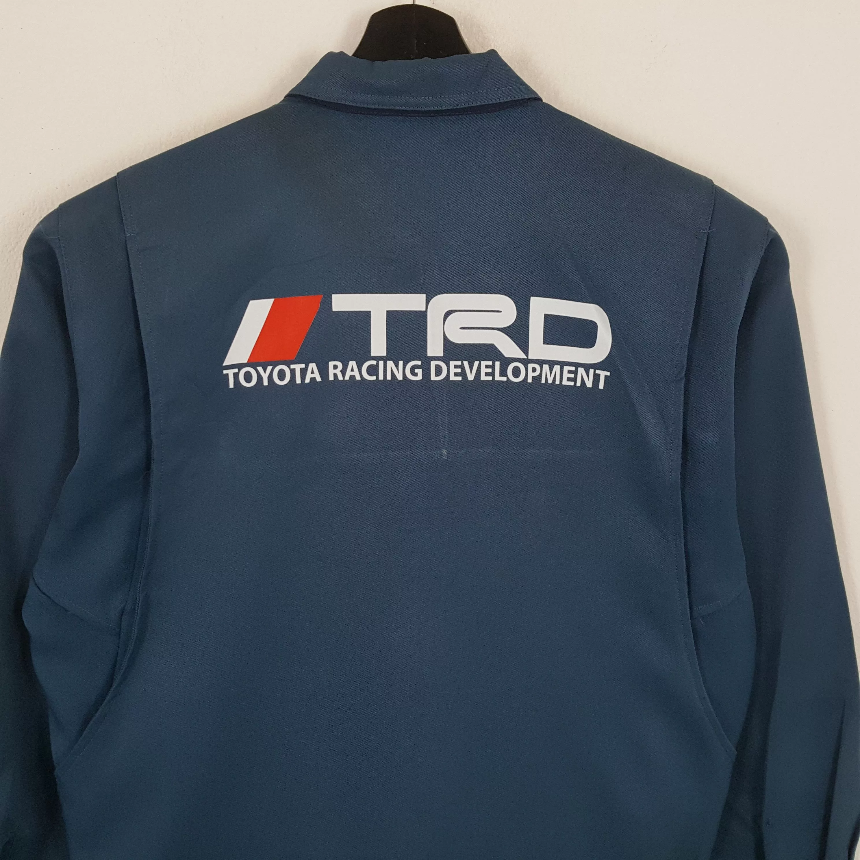 Japanese Brand Light Jackets Japanese Brand × Vintage TRD TOYOTA RACING Development Motorsports Custom Jacket Blue