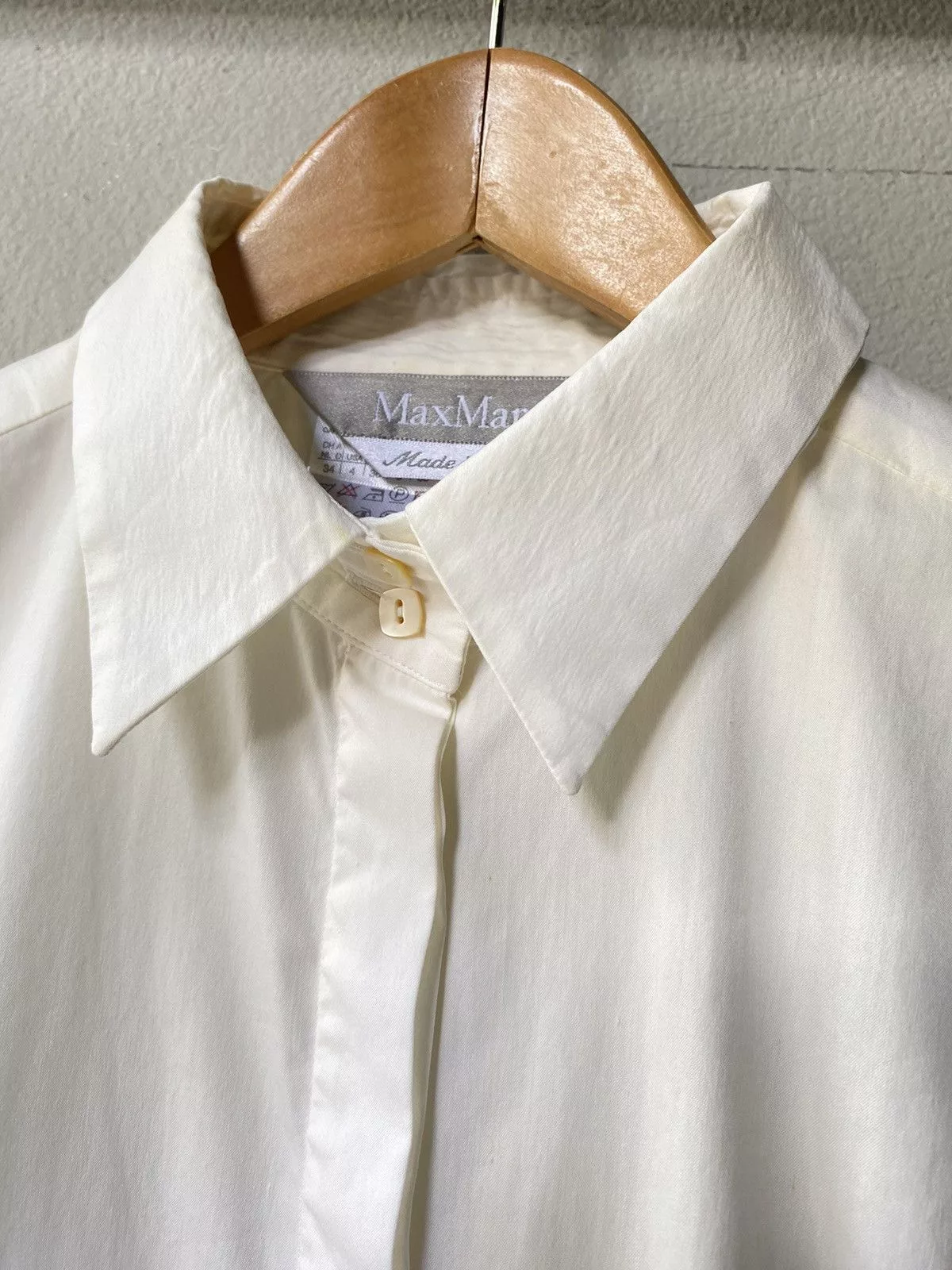 Max Mara Button Ups Max Mara Maxmara off white shirt