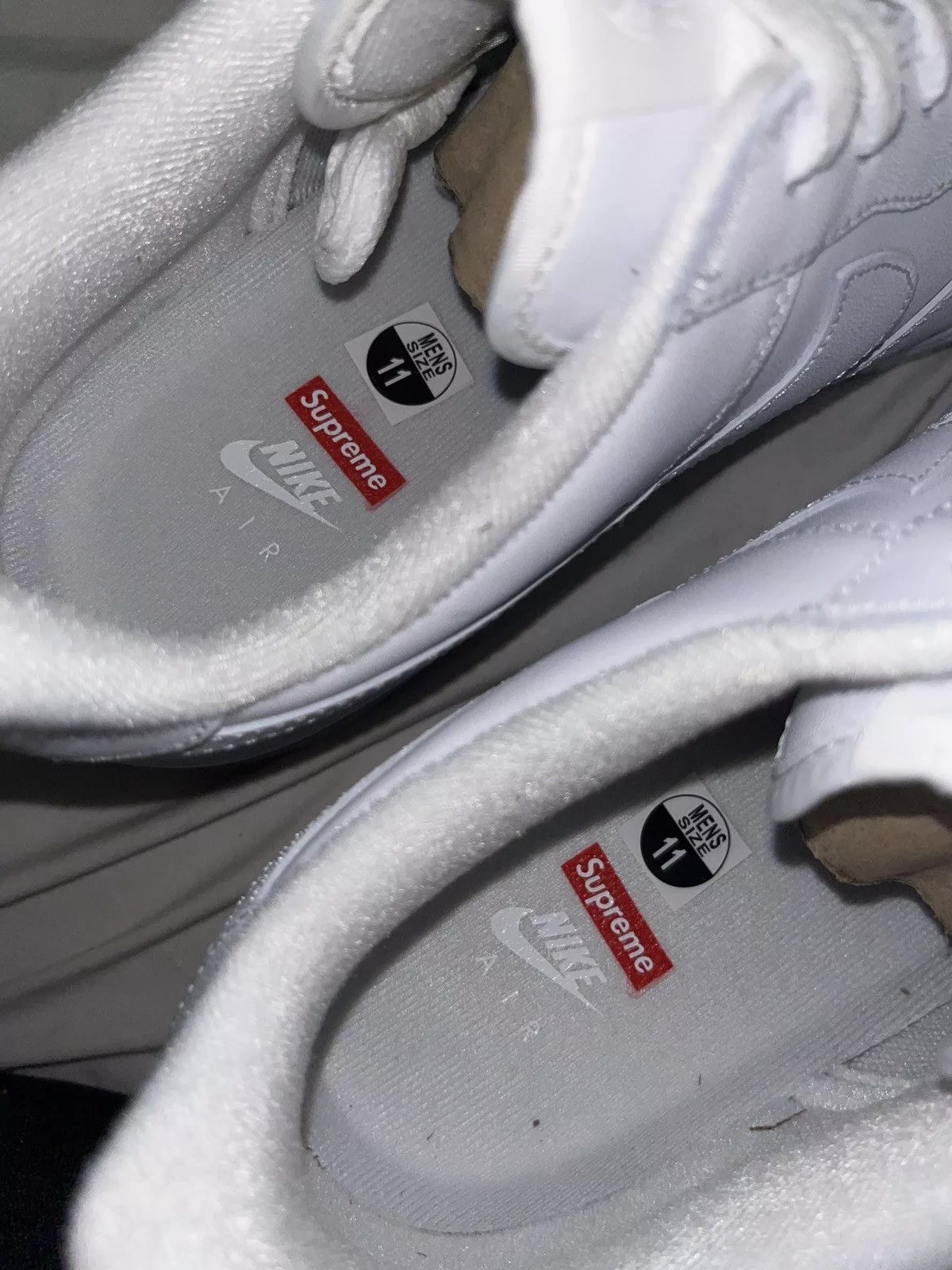 Nike Low Top Sneakers Nike × Supreme Air Force 1 Low Supreme White