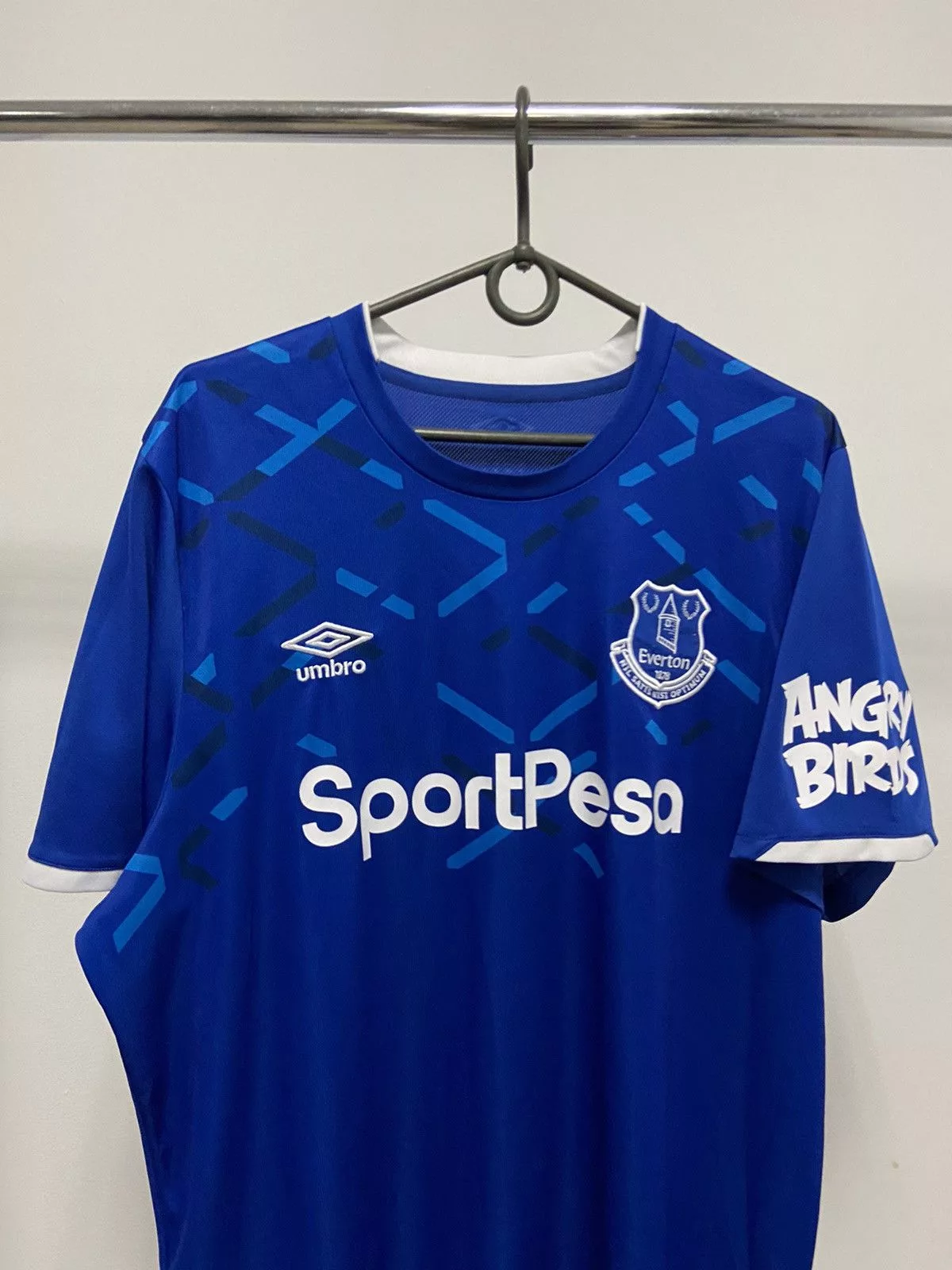 Umbro Short Sleeve T Shirts Umbro × Vintage Umbro Everton SportPesa Angry Birds Big Logo Vintage T shirt Blue