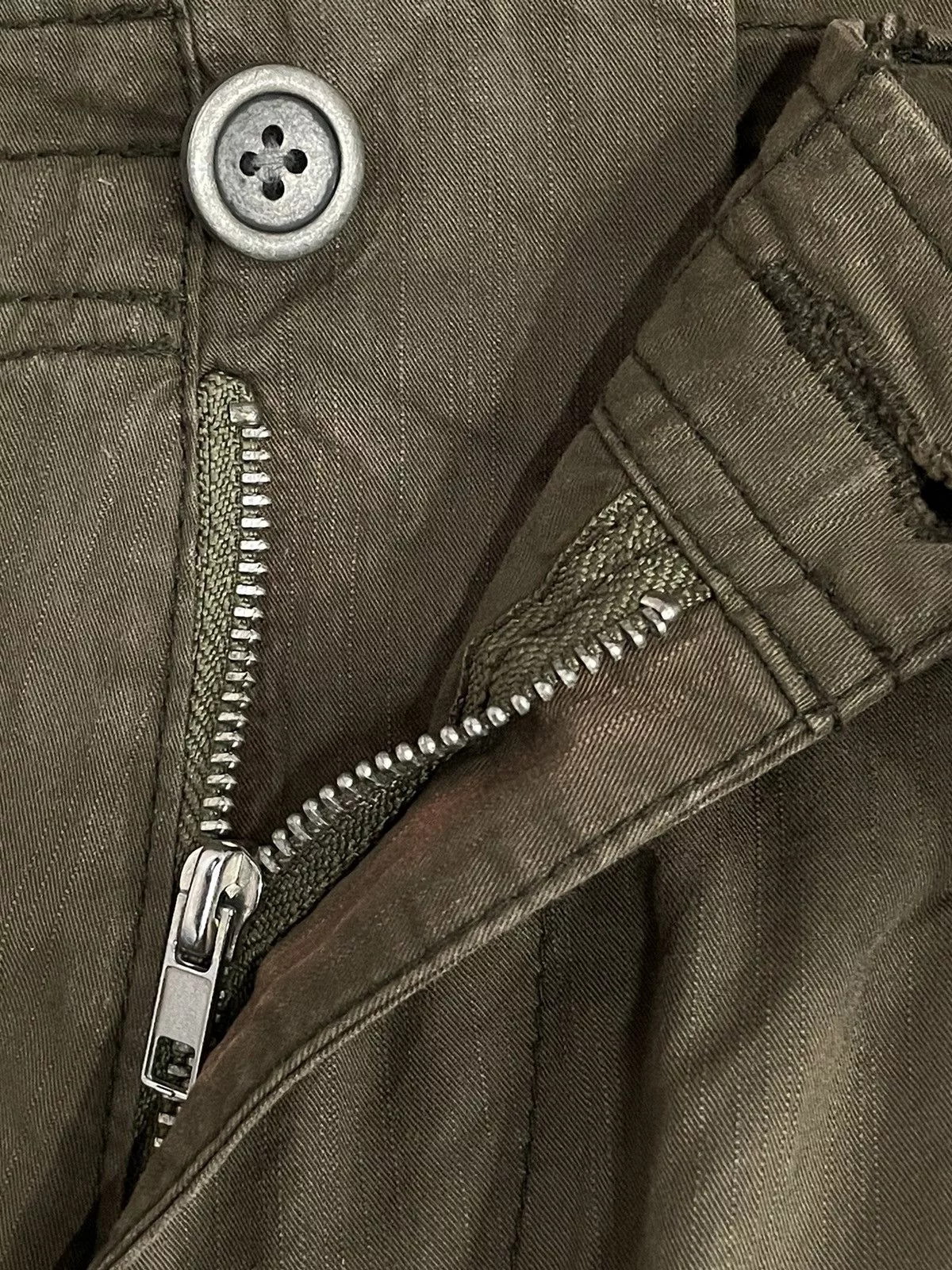 Japanese Brand Casual Pants Japanese Brand × Takeo Kikuchi × Vintage Takeo Kikuchi Japan Multi Pocket Cargo Pants With Belt Green