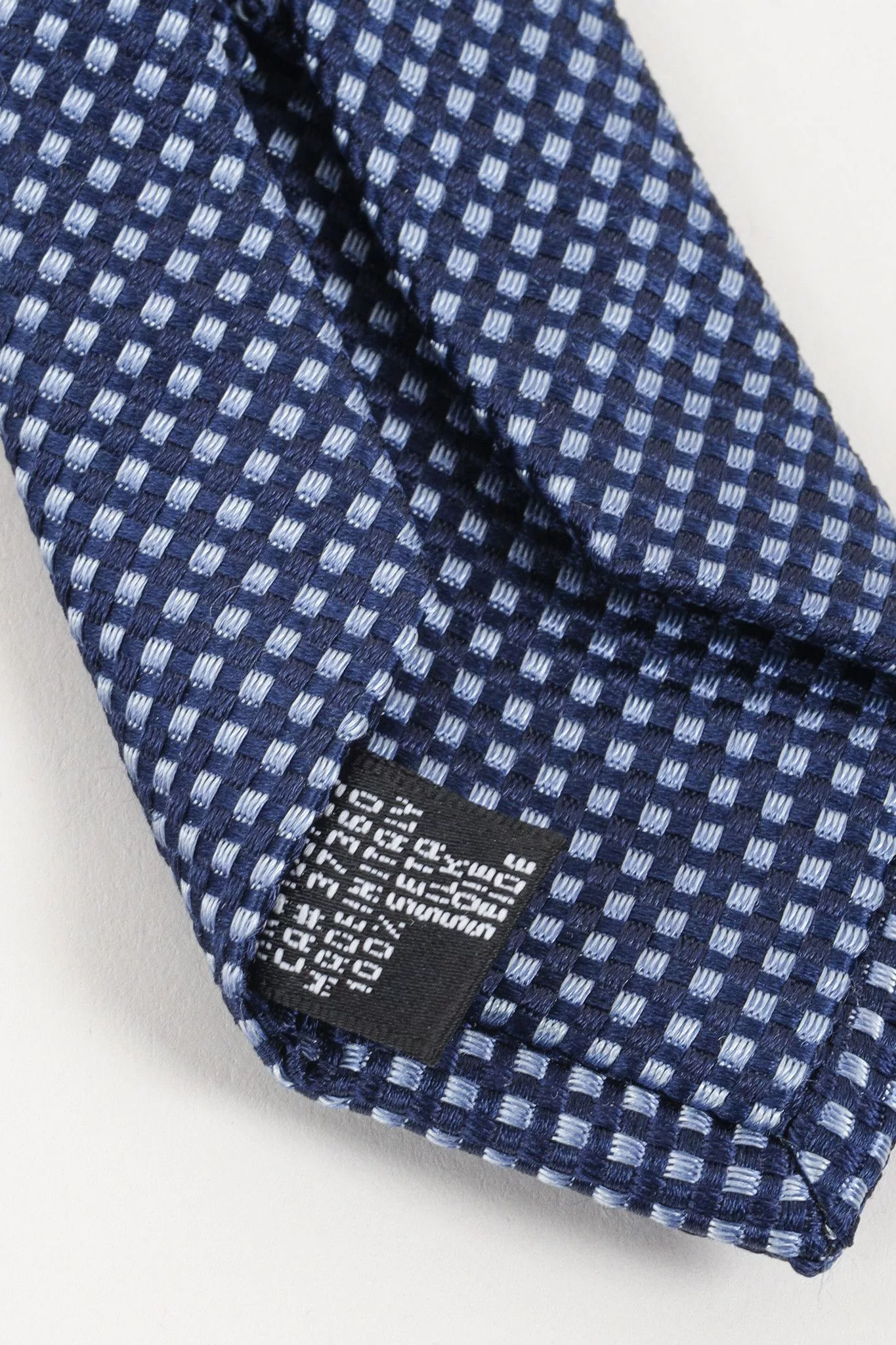 Giorgio Armani Miscellaneous Giorgio Armani Blue Two-Tone Jacquard Micro-Pattern Silk Tie