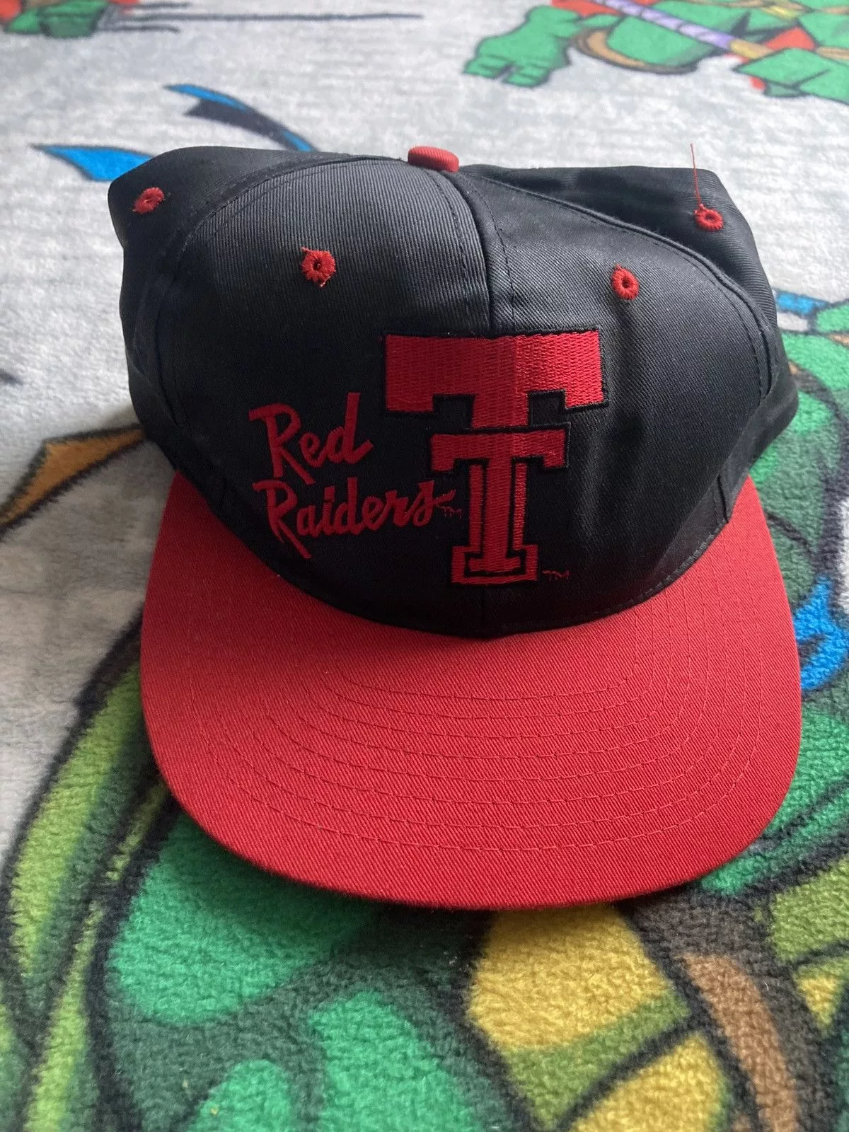 Vintage Hats Vintage Texas Tech Red Raiders Snapback hat Black